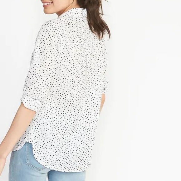 Old Navy Relaxed Printed Classic Shirt for Women - Picture 2 of 2